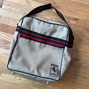 Vintage 70s Ferrari Nylon Travel Bag
